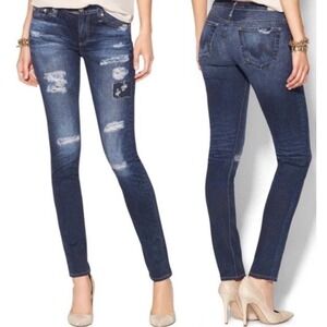 Adriano Goldschmied Digital Luxe Denim Stilt Cigarette Jegging Distressed 26R